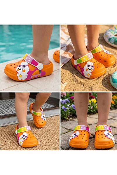 Hızlı Al SEVİMLİ TAVŞAN FİGÜRLÜ ÇOCUK BEBEK SANDALET TERLİK CROSS TERLİK