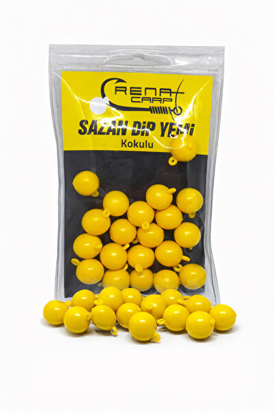 RENAT CARP Kulplu Kokulu Sarı Top Sazan Dip Yemi 12 Mm (20 Adet)