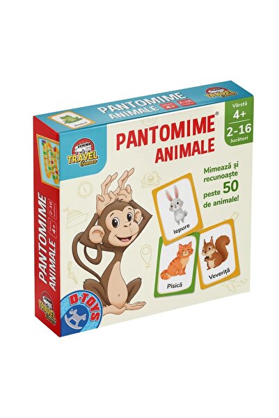 D-Toys Joc Pantomime Animale – Travel Edition – Joc de societate