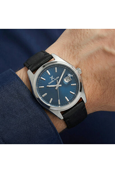 Daniel Klein Premium Black Leather Watch for Men DK.1.14138-4