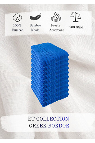 ET Collection Set 10 prosoape grecești, 50x90 cm, 500 GSM, 100% bumbac pakist...