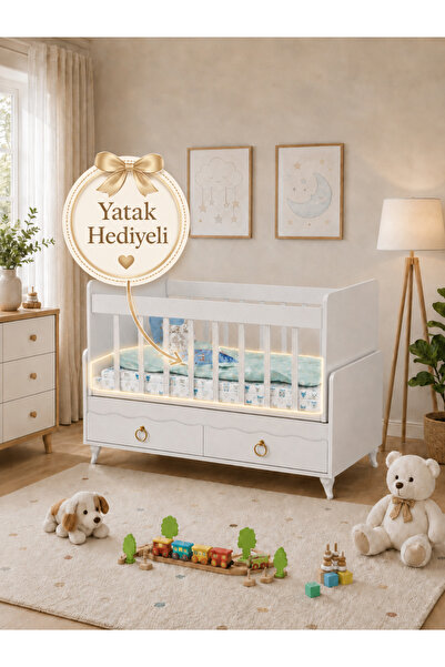 Bygolden Minigold Sallanabilen Ve Anne Yanı Bebek Beşiği Yatak Hediyeli