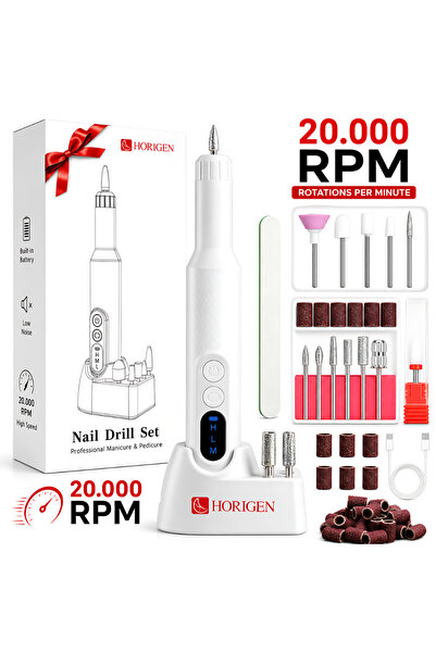 Horigen Freza Unghii Portabila Manichiura-Pedichiura, NailCraft Pro, 20000 RP...