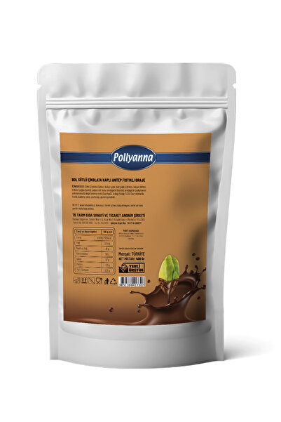 Pollyanna BOL SÜTLÜ ÇİKOLATA KAPLI ANTEP FISTIKLI DRAJE (400 GR)