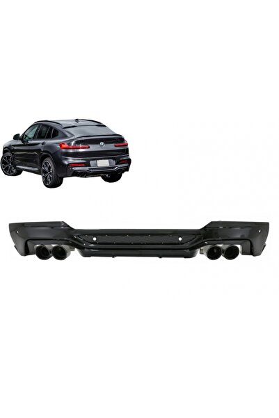 tuningset Difuzor spoiler bară spate cu ieșire dublă și ornamente de eșapamen...