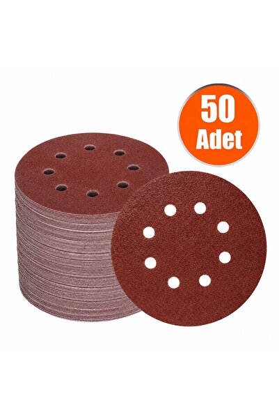 Başaranlar 125mm. 80 KUM 8 DELİKLİ CIRT ZIMPARA NK 50 ADET