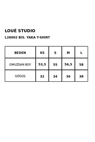 LOUE STUDİO Bisiklet Yaka Kısa Kol Üst