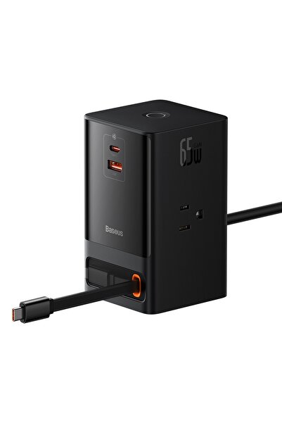 Baseus Încărcător 3 x AC, USB, Tip-C cu cablu Tip-C, 65W, mufă SUA - (PSLR000...