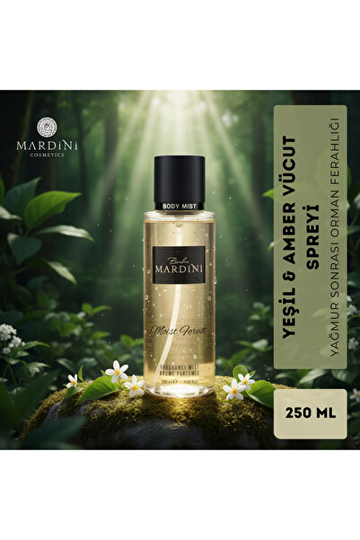 Berdan Mardini Moist Forest Parfümlü Vücut Spreyi Body Mist 250 ml Ferah Yeşi...