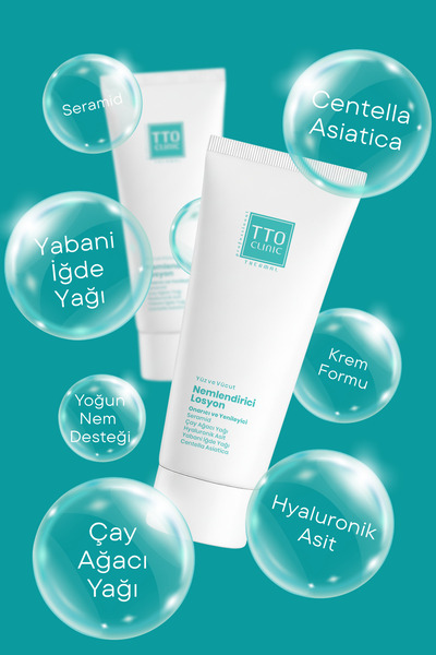 TTO Clinic Nemlendirici Losyon 200ml (seramid Cay Ağacı Yağı Centelle )