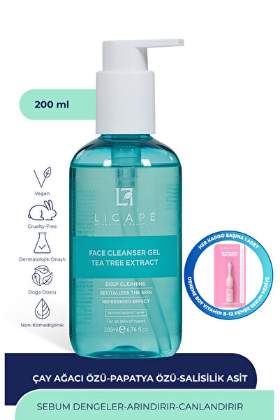 Licape Tea Tree Extract Facial Cleansing Gel 200 ml