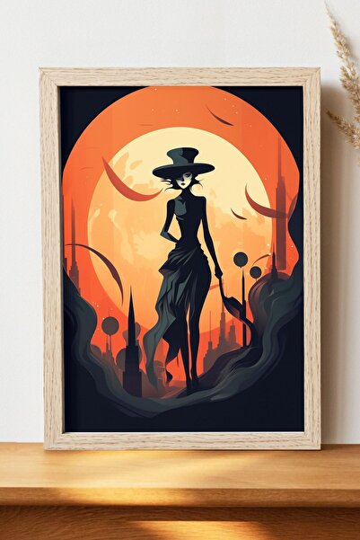 Luna Marissa Εικονογράφηση Γυναικεία αφίσα - Αφίσα τοίχου από γυαλιστερό χαρτ...