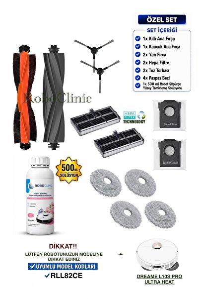 Roboclinic مكنسة كهربائية روبوتية Dreame L10s Pro Ultra Heat (RLL82CE) متوافق...