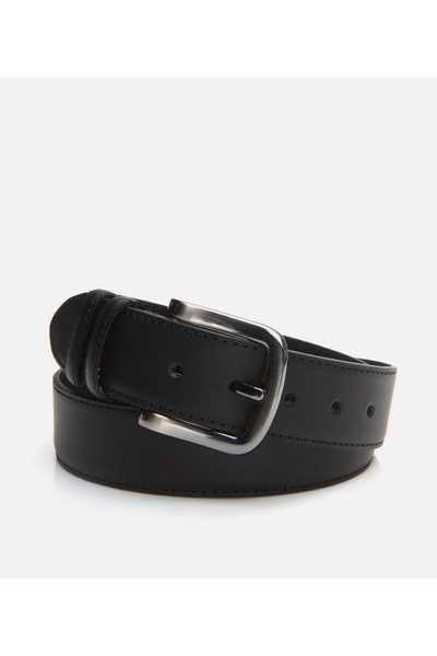 Hotiç Men's Leather Black Belt
