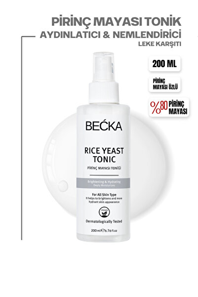Pirinç Mayası Tonik Aydınlatıcı Beyazlatıcı Leke Karşıtı Nemlendirici Bakım Etkili 200 ml