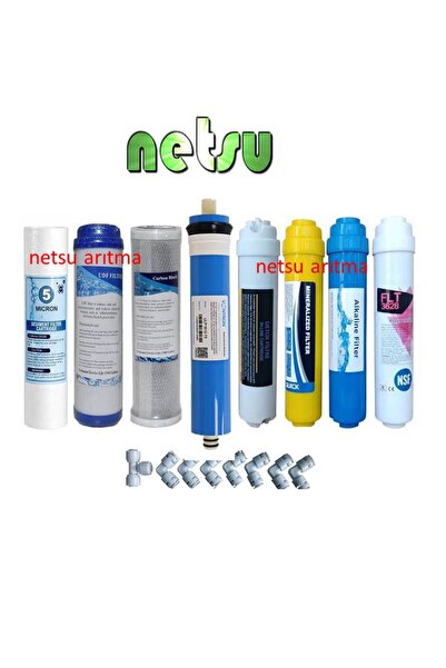 netsu arıtma -Vontron Membranlı-Açık Kasa Su Arıtma Cihazı Filtresi, 8 li Fil...