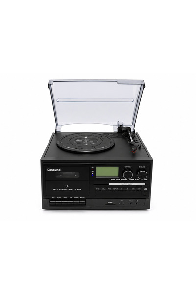 DOSOUND TR-17 Ahşap Çok Fonksiyonlu Pikap Kaset CD USB Bluetooth Müzik Sistemi