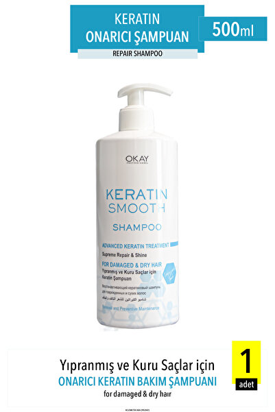 Okay Keratin Smooth Şampuan 500 Ml.