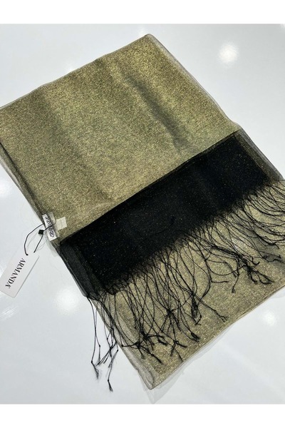 Modario Armanda Silvery Tulle Shal 30% Silk - 3