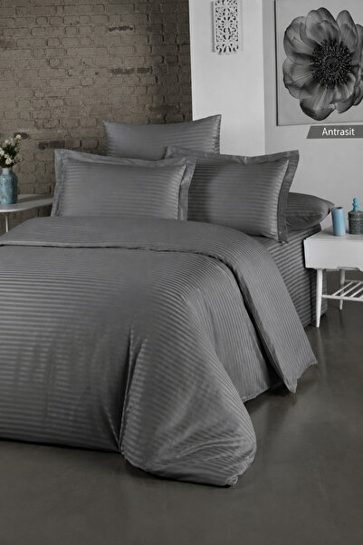 Güvenal LİYA Boxed Baumwollsatin Doppelbettbezug-Set | Bettbezug | Satin-Bett...