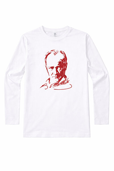 HER ŞEY NOTA www.herseynota.com Tricou alb cu mânecă lungă pentru copii, cu i...