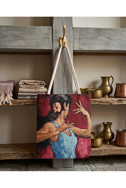 Zehra ana Flamenco Dancer Woman Figured Tapestry Shoulder Bag