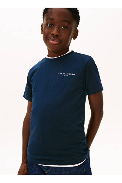Tommy Hilfiger Lacivert Erkek Çocuk Baskılı T-Shirt KS0KS00661C1G
