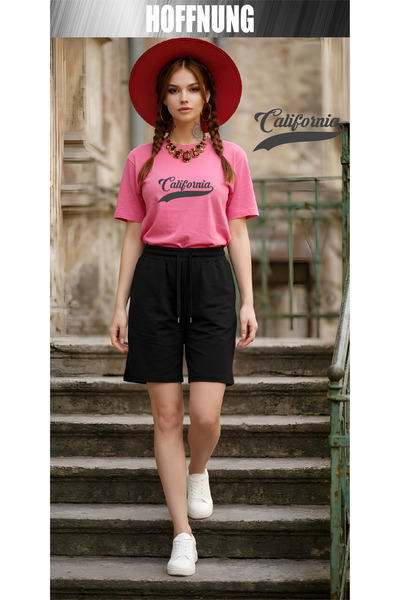 HOFFNUNG Set casual unisex cu mânecă scurtă și imprimeu CALIFORMIA HOFFNING, ...