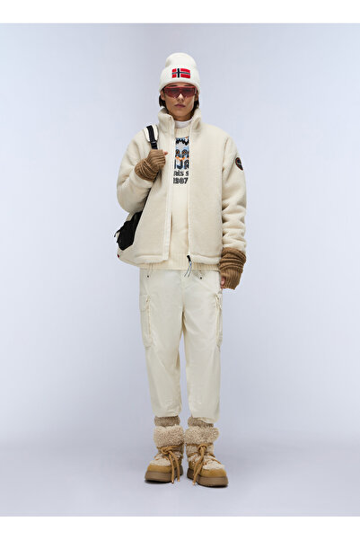 Napapijri NP0A88TCF0T1-T-FIEMME Çok Renkli Fermuarlı Blok Erkek Sweatshirt