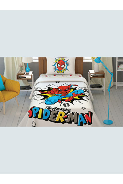 Taç Lisanslı Pike Takımı Spiderman Super Hero Queen 120x200 Tek Kişilik