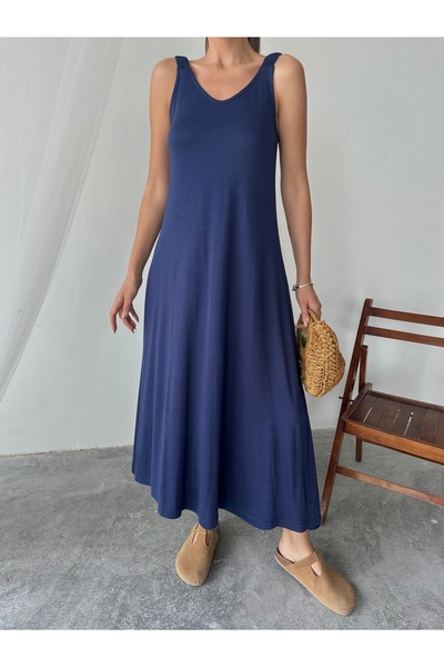 Paw Garage Women's Sloane Pike Modal Fabric Shirring Elastic Strap Maxi Summe...