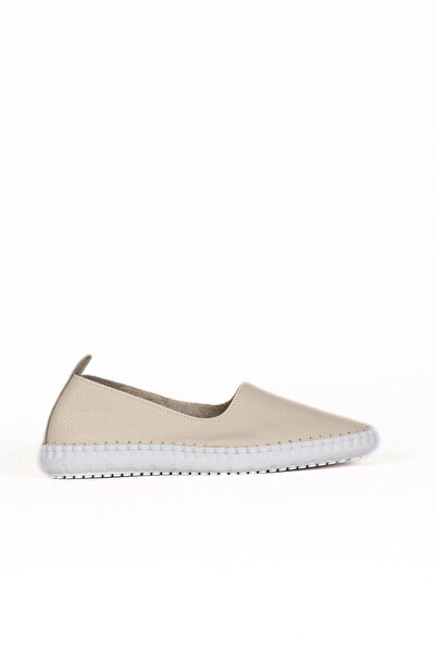 Bueno Shoes Balerini plati de damă din piele Flotter bej 01we1806