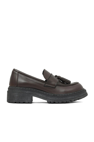 Bueno Shoes Pantofi clasici de damă din piele maro 01wd2109