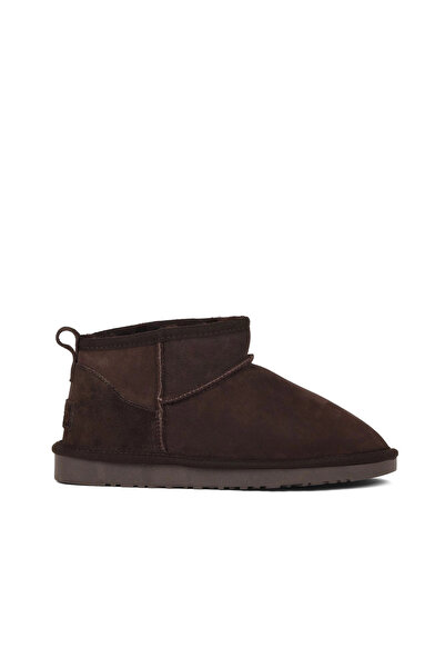 Bueno Shoes Cizme plate de damă din piele intoarsa maro 05ag2074055