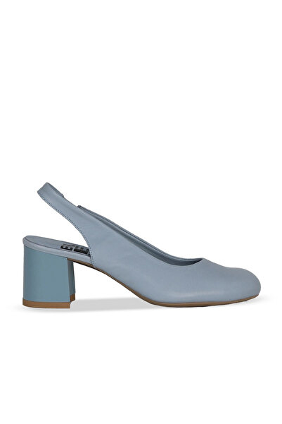 Bueno Shoes Blue Light Leather Women's Heeled Shoes 01We5701