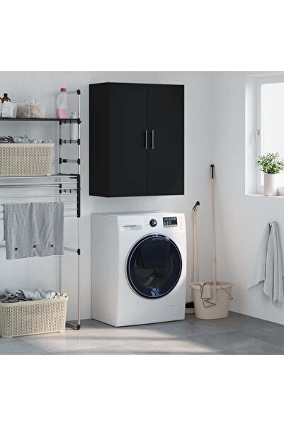 Concept Dulap cu montaj pe perete, negru, 69,5x34x90 cm