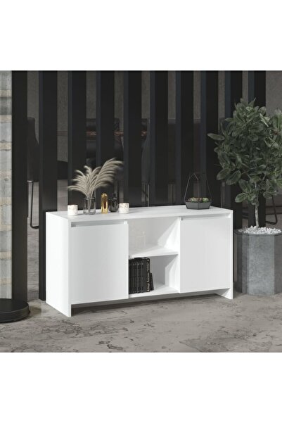 Concept Comodă TV, alb, 102x37,5x52,5 cm, PAL