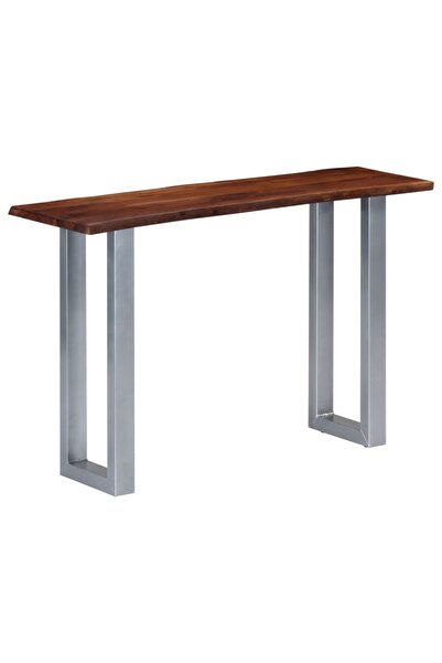 Concept Masă consolă, 115x35x76 cm, lemn masiv de acacia și fier