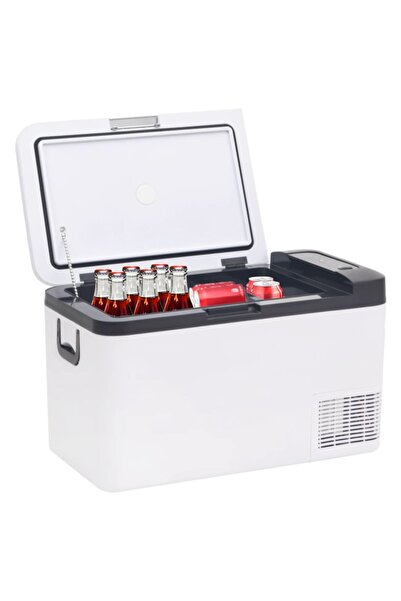 Concept Cutie frigorifică cu mâner și adaptor negru&alb 25 L PP și PE