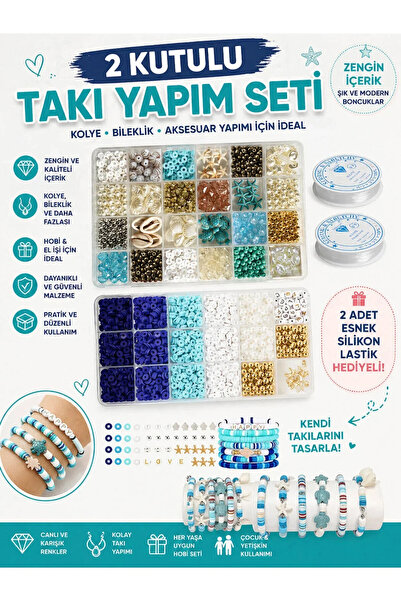 By MO Accessories 2'li Kutuda Yaz Sezonu Doğal Taş Deniz Yıldızı Deniz Kabuğu...