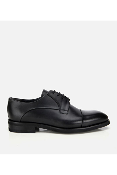 Hotiç Men's Leather Black Laced Classic Shoes