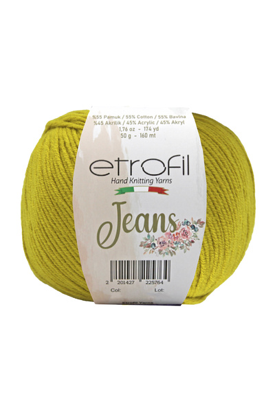 Etrofil Jeans Örgü İpi Eski Altın %55 Pamuk %45 Akrilik 50g 160m (046)