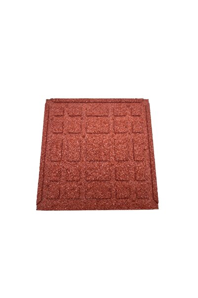 HasRubber Kauçuk Zemin 40x40x2 cm - Kırmızı(kiremit rengi)