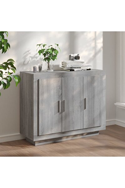 Concept Servantă, sonoma gri, 92x35x75 cm, lemn compozit