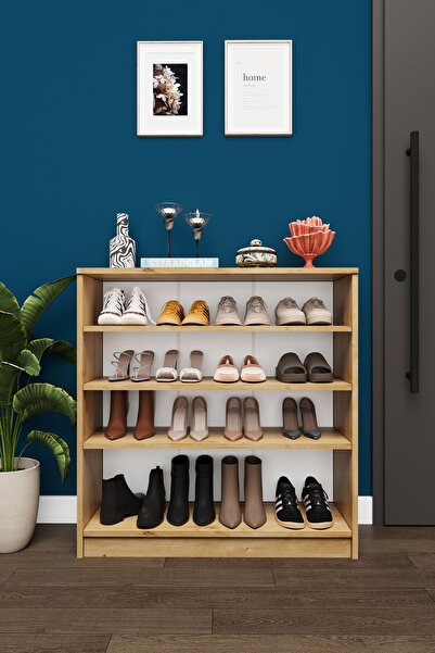asratrend Modern 4 Katlı Raflı Ayakkabılık %100 MDF Çok Amaçlı Düzenleyici A32