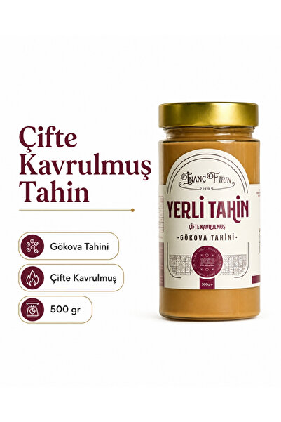 İNANÇ FIRIN Çifte Kavrulmuş Yerli Tahin 500 gr - Gökova Susamından Yoğun Lezzet