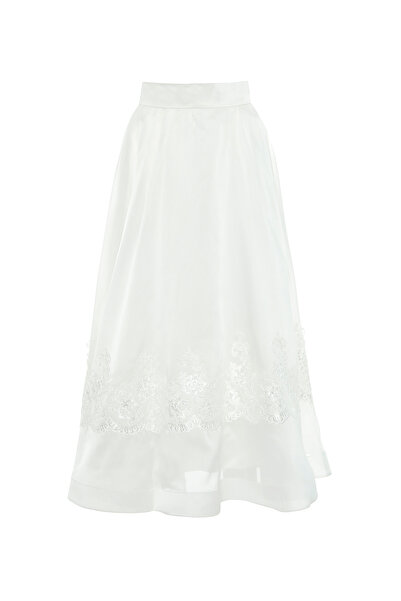 GİZİA Lace Detailed Organza Skirt