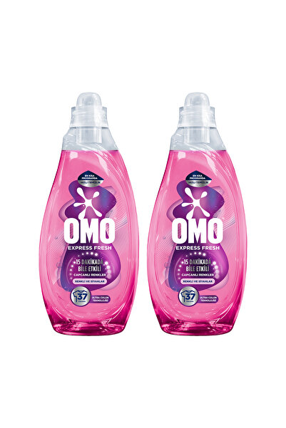 Omo Express Fresh Capcanlı Renkler Renkli ve Siyahlar Sıvı Çamaşır Deterjanı 1480 ml x2