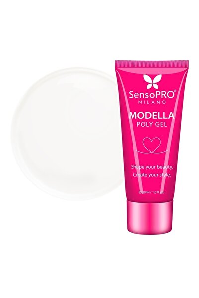 SensoPRO Milano Polygel MODELLA - Transparent cristalin, 30ml