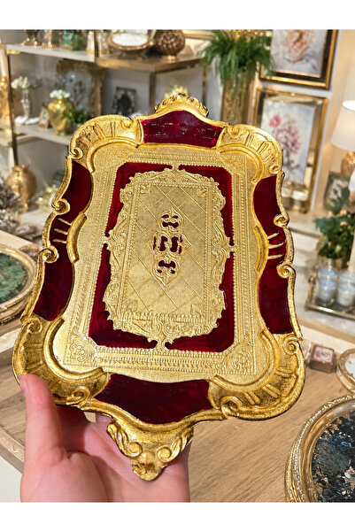 masi ESTERHOMEDECOR طقم من 6 قطع من صينية تقديم الخشب الإيطالي الأصلي المصنوع...